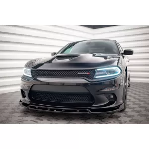 Maxton Design Spoilerset geeignet für Seitenschweller, Front-, Heckstoßstange und Kofferraum des Dodge Charger SRT 2014-2023, Glänzend Schwarz-image-6349870