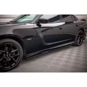 Maxton Design Spoilerset geeignet für Seitenschweller, Front-, Heckstoßstange und Kofferraum des Dodge Charger SRT 2014-2023, Glänzend Schwarz-image-6349873