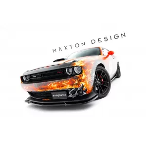 Maxton Design Spoilerset geeignet für Seitenschweller, Front- und Heckstoßstange des Dodge Challenger GT 2014-2023, Glänzend Schwarz-image-6349910