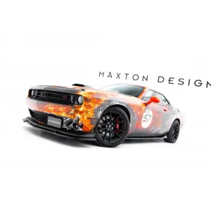 Maxton Design Spoilerset geeignet für Seitenschweller, Front- und Heckstoßstange des Dodge Challenger GT 2014-2023, Glänzend Schwarz-image-6349912