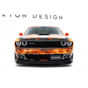 Maxton Design Spoilerset geeignet für Seitenschweller, Front- und Heckstoßstange des Dodge Challenger GT 2014-2023, Glänzend Schwarz-image-6349913
