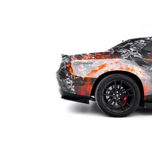 Maxton Design Spoilerset geeignet für Seitenschweller, Front- und Heckstoßstange des Dodge Challenger GT 2014-2023, Glänzend Schwarz-image-6349920