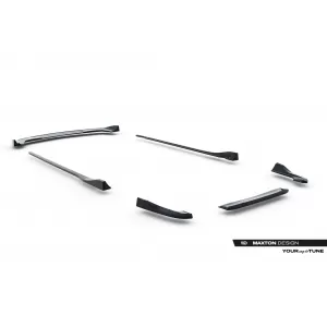 Maxton Design Spoilerset geeignet für Seitenschweller, Front-, Heckstoßstange und Kofferraum des Dodge Challenger RT 2014-2023, Glänzend Schwarz-image-6349924