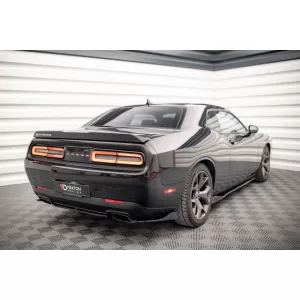 Maxton Design Spoilerset geeignet für Seitenschweller, Front-, Heckstoßstange und Kofferraum des Dodge Challenger RT 2014-2023, Glänzend Schwarz-image-6349928