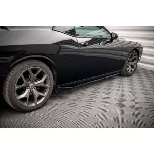 Maxton Design Spoilerset geeignet für Seitenschweller, Front-, Heckstoßstange und Kofferraum des Dodge Challenger RT 2014-2023, Glänzend Schwarz-image-6349929