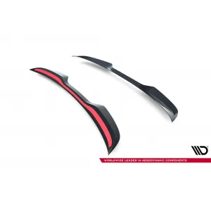 Maxton Design Spoilerset geeignet für Seitenschweller, Front-, Heckstoßstange und Kofferraum des Abarth 500e nach 2023, Glänzend Schwarz-image-6349943