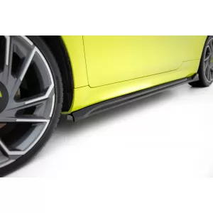 Maxton Design Spoilerset geeignet für Seitenschweller, Front-, Heckstoßstange und Kofferraum des Abarth 500e nach 2023, Glänzend Schwarz-image-6349950