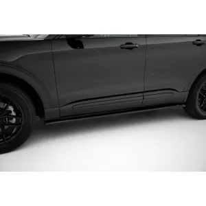 Maxton Design Spoilerset geeignet für Seitenschweller, Front-, Heckstoßstange und Kofferraum des Ford Explorer XLT 2019-2024, Glänzend Schwarz-image-6349969