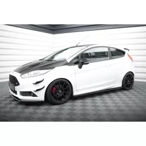 Maxton Design Version 1 Spoiler-Set geeignet für Seitenschweller, Front-, Heckstoßstange und Kofferraum des Ford Fiesta ST 2013-2017, Glänzend Schwarz-image-6349986