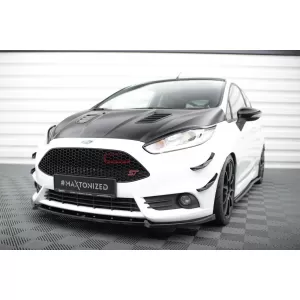 Maxton Design Version 1 Spoiler-Set geeignet für Seitenschweller, Front-, Heckstoßstange und Kofferraum des Ford Fiesta ST 2013-2017, Glänzend Schwarz-image-6349987