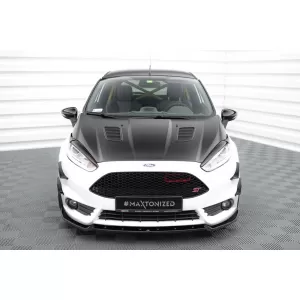 Maxton Design Version 1 Spoiler-Set geeignet für Seitenschweller, Front-, Heckstoßstange und Kofferraum des Ford Fiesta ST 2013-2017, Glänzend Schwarz-image-6349988