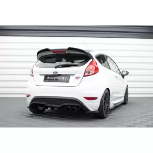 Maxton Design Version 1 Spoiler-Set geeignet für Seitenschweller, Front-, Heckstoßstange und Kofferraum des Ford Fiesta ST 2013-2017, Glänzend Schwarz-image-6349989