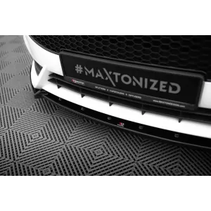 Maxton Design Version 1 Spoiler-Set geeignet für Seitenschweller, Front-, Heckstoßstange und Kofferraum des Ford Fiesta ST 2013-2017, Glänzend Schwarz-image-6349992