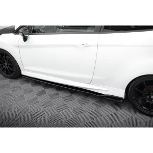 Maxton Design Version 2 Spoiler-Set geeignet für Seitenschweller, Frontstoßstange, Heckstoßstange und Kofferraum des Ford Fiesta ST 2013-2017, Glänzendes Schwarz-image-6350011