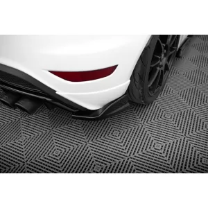 Maxton Design Version 2 Spoiler-Set geeignet für Seitenschweller, Frontstoßstange, Heckstoßstange und Kofferraum des Ford Fiesta ST 2013-2017, Glänzendes Schwarz-image-6350015