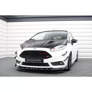 Maxton Design Version 3 Spoiler-Set geeignet für Seitenschweller, Front-, Heckstoßstange und Kofferraum des Ford Fiesta ST 2013-2017, Glänzend Schwarz-image-6350028
