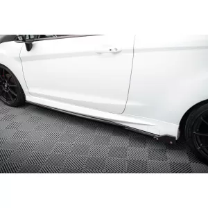 Maxton Design Version 3 Spoiler-Set geeignet für Seitenschweller, Front-, Heckstoßstange und Kofferraum des Ford Fiesta ST 2013-2017, Glänzend Schwarz-image-6350030