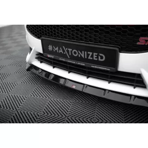 Maxton Design Version 3 Spoiler-Set geeignet für Seitenschweller, Front-, Heckstoßstange und Kofferraum des Ford Fiesta ST 2013-2017, Glänzend Schwarz-image-6350033