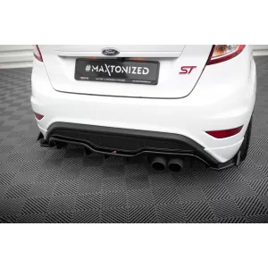 Maxton Design Version 3 Spoiler-Set geeignet für Seitenschweller, Front-, Heckstoßstange und Kofferraum des Ford Fiesta ST 2013-2017, Glänzend Schwarz-image-6350034