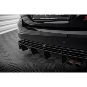 Maxton Design version 3 spoiler set suitable for side skirts, front, rear bumper and trunk of Ford Fiesta ST 2021-2024, Gloss Black