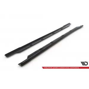 Maxton Design Spoilerset geeignet für Seitenschweller, Front-, Heckstoßstange und Kofferraum des Ford Focus Vignale Estate 2018-2021, Glänzend Schwarz-image-6350113