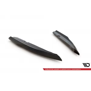 Maxton Design Spoilerset geeignet für Seitenschweller, Front-, Heckstoßstange und Kofferraum des Ford Focus Vignale Estate 2018-2021, Glänzend Schwarz-image-6350116