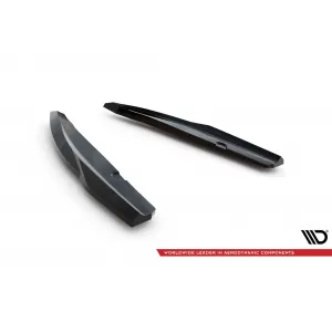 Maxton Design Spoilerset geeignet für Seitenschweller, Front-, Heckstoßstange und Kofferraum des Ford Focus Vignale Estate 2018-2021, Glänzend Schwarz-image-6350117