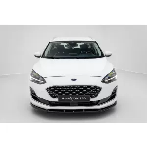 Maxton Design Spoilerset geeignet für Seitenschweller, Front-, Heckstoßstange und Kofferraum des Ford Focus Vignale Estate 2018-2021, Glänzend Schwarz-image-6350122