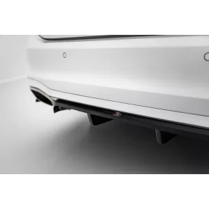 Maxton Design Spoilerset geeignet für Seitenschweller, Front-, Heckstoßstange und Kofferraum des Ford Focus Vignale Estate 2018-2021, Glänzend Schwarz-image-6350128