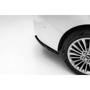 Maxton Design Spoilerset geeignet für Seitenschweller, Front-, Heckstoßstange und Kofferraum des Ford Focus Vignale Estate 2018-2021, Glänzend Schwarz-image-6350130
