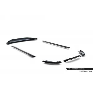 Maxton Design Spoiler-Set geeignet für Seitenschweller, Front-, Heckstoßstange und Kofferraum des Ford Kuga ST-Line 2016-2019, Gloss Black-image-6350135