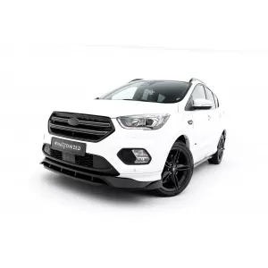 Maxton Design Spoiler-Set geeignet für Seitenschweller, Front-, Heckstoßstange und Kofferraum des Ford Kuga ST-Line 2016-2019, Gloss Black-image-6350139