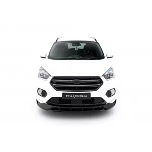 Maxton Design Spoiler-Set geeignet für Seitenschweller, Front-, Heckstoßstange und Kofferraum des Ford Kuga ST-Line 2016-2019, Gloss Black-image-6350140