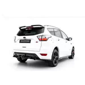 Maxton Design Spoiler-Set geeignet für Seitenschweller, Front-, Heckstoßstange und Kofferraum des Ford Kuga ST-Line 2016-2019, Gloss Black-image-6350141