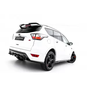 Maxton Design Spoiler-Set geeignet für Seitenschweller, Front-, Heckstoßstange und Kofferraum des Ford Kuga ST-Line 2016-2019, Gloss Black-image-6350143