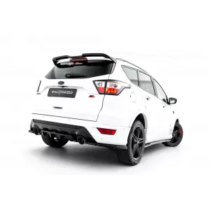 Maxton Design Spoiler-Set geeignet für Seitenschweller, Front-, Heckstoßstange und Kofferraum des Ford Kuga ST-Line 2016-2019, Gloss Black-image-6350145