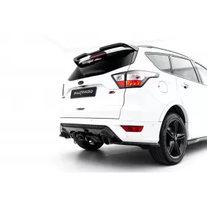 Maxton Design Spoiler-Set geeignet für Seitenschweller, Front-, Heckstoßstange und Kofferraum des Ford Kuga ST-Line 2016-2019, Gloss Black-image-6350152