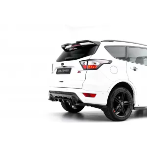 Maxton Design Spoiler-Set geeignet für Seitenschweller, Front-, Heckstoßstange und Kofferraum des Ford Kuga ST-Line 2016-2019, Gloss Black-image-6350153