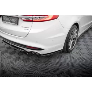 Maxton Design spoiler set suitable for side skirts, front, rear bumper and trunk of Ford Mondeo Sport 2019-2022, Ford Fusion Sport 2019-2020, Gloss Black
