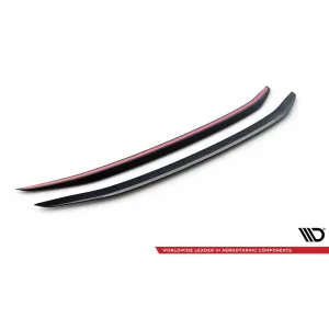 Maxton Design Spoilerset geeignet für Seitenschweller, Frontstoßstange, Heckstoßstange und Kofferraum des Ford Mustang 2009-2014, Glänzend Schwarz-image-6350196