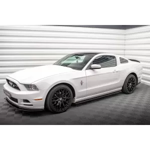 Maxton Design Spoilerset geeignet für Seitenschweller, Frontstoßstange, Heckstoßstange und Kofferraum des Ford Mustang 2009-2014, Glänzend Schwarz-image-6350197