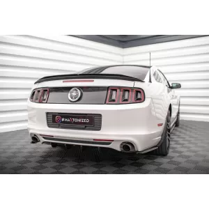 Maxton Design Spoilerset geeignet für Seitenschweller, Frontstoßstange, Heckstoßstange und Kofferraum des Ford Mustang 2009-2014, Glänzend Schwarz-image-6350200