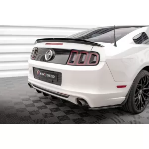 Maxton Design Spoilerset geeignet für Seitenschweller, Frontstoßstange, Heckstoßstange und Kofferraum des Ford Mustang 2009-2014, Glänzend Schwarz-image-6350205