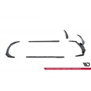 Maxton Design Spoilerset geeignet für Seitenschweller, Front-, Heckstoßstange und Kofferraum des Ford Mustang Dark Horse nach 2024, Glänzend Schwarz-image-6350213