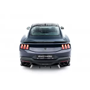 Maxton Design Spoilerset geeignet für Seitenschweller, Front-, Heckstoßstange und Kofferraum des Ford Mustang Dark Horse nach 2024, Glänzend Schwarz-image-6350223