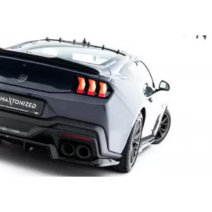 Maxton Design Spoilerset geeignet für Seitenschweller, Front-, Heckstoßstange und Kofferraum des Ford Mustang Dark Horse nach 2024, Glänzend Schwarz-image-6350228