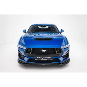 Maxton Design Spoilerset geeignet für Seitenschweller, Front-, Heckstoßstange und Kofferraum des Ford Mustang GT nach 2023, Glänzend Schwarz-image-6350246