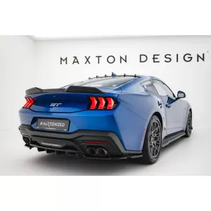 Maxton Design Spoilerset geeignet für Seitenschweller, Front-, Heckstoßstange und Kofferraum des Ford Mustang GT nach 2023, Glänzend Schwarz-image-6350247