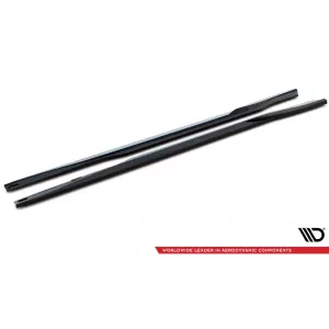 Maxton Design Spoilerset geeignet für Seitenschweller, Frontstoßstange, Heckstoßstange und Kofferraum des Ford Mustang Mach-E nach 2020, Glänzend Schwarz-image-6350263