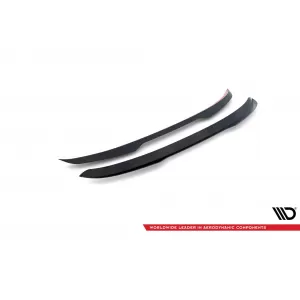 Maxton Design Spoilerset geeignet für Seitenschweller, Frontstoßstange, Heckstoßstange und Kofferraum des Ford Mustang Mach-E nach 2020, Glänzend Schwarz-image-6350266